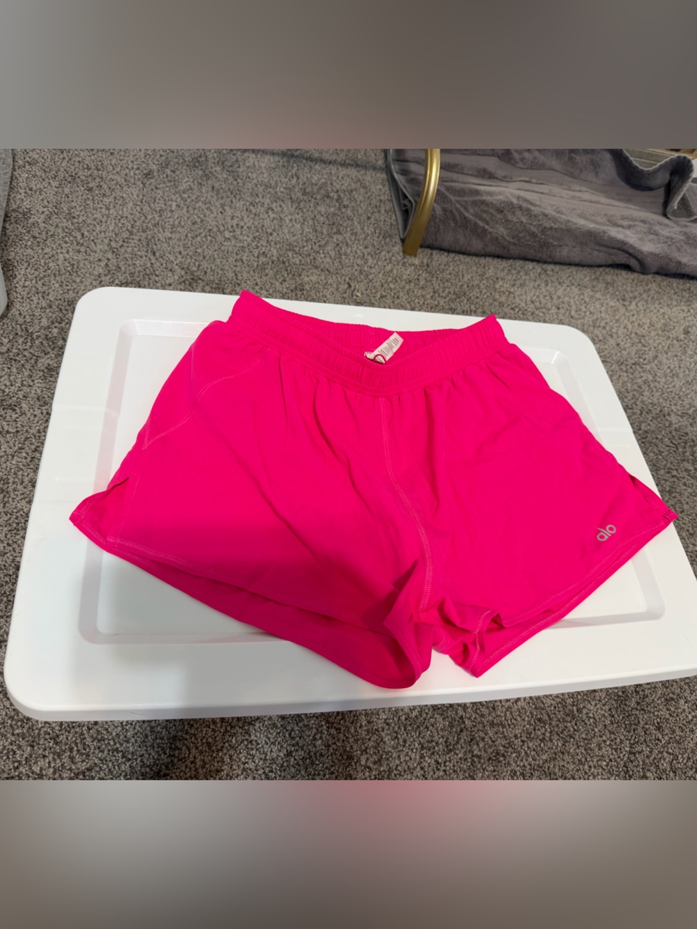 Hot pink alo shorts